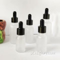 15/05/15/20/30/50/100 ml Mini -gotas de óleo redondo de vidro colorido personalizado Garrafa de óleo essencial